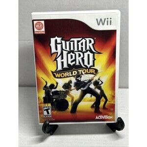 Guitar Hero: World Tour (Nintendo Wii, 2008) Case & Artwork Only - No Game